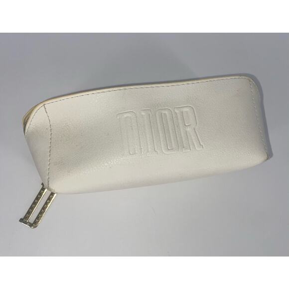 DIOR Dior Pouch White Logo pre-owned - Picture 1 of 16